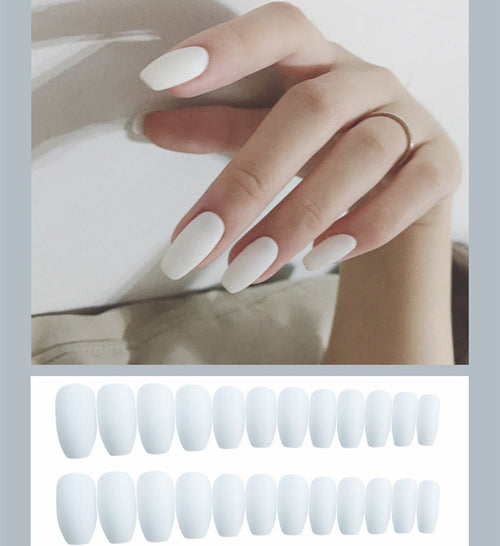  Frosted ballet fake nails cashymart