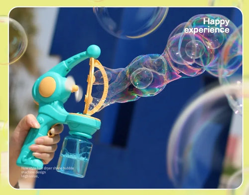  Fully Automatic Bubble Machine Rocket Soap Bubble Gun Pack cashymart