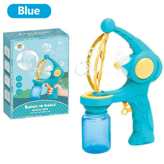  Fully Automatic Bubble Machine Rocket Soap Bubble Gun Pack cashymart