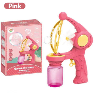  Fully Automatic Bubble Machine Rocket Soap Bubble Gun Pack cashymart