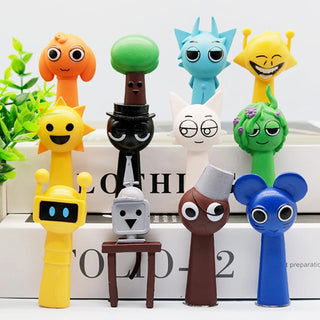  Funny Sprunki 12PCS Anime Action Figures cashymart