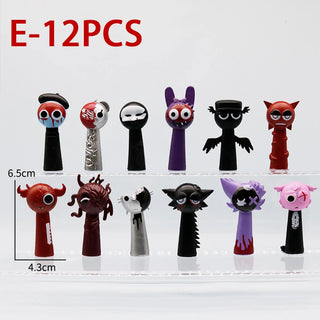  Funny Sprunki 12PCS Anime Action Figures cashymart