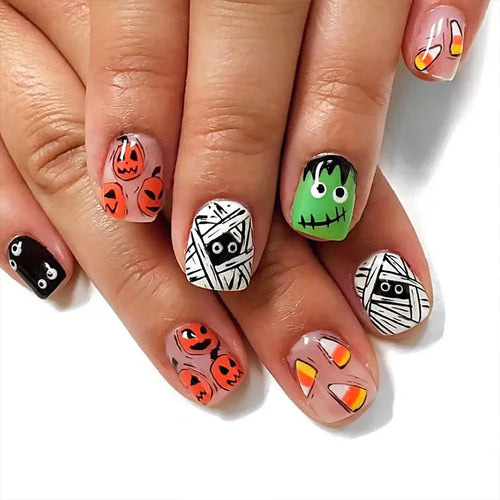  Ghoulish Glam Skull Acrylic Nails cashymart