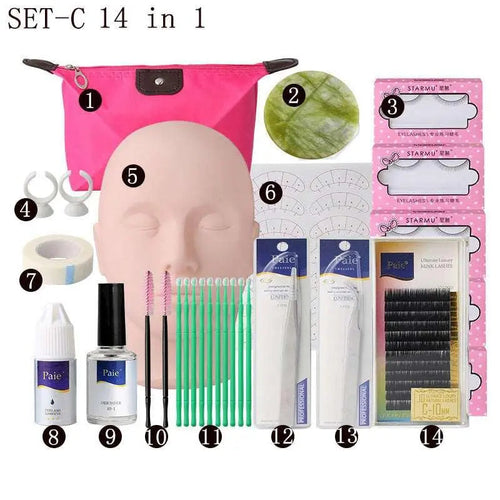  Glam Lash Mastery: Complete Eyelash Extension Kit cashymart