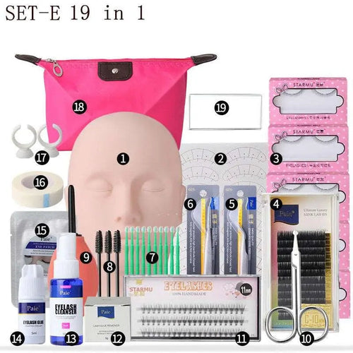  Glam Lash Mastery: Complete Eyelash Extension Kit cashymart