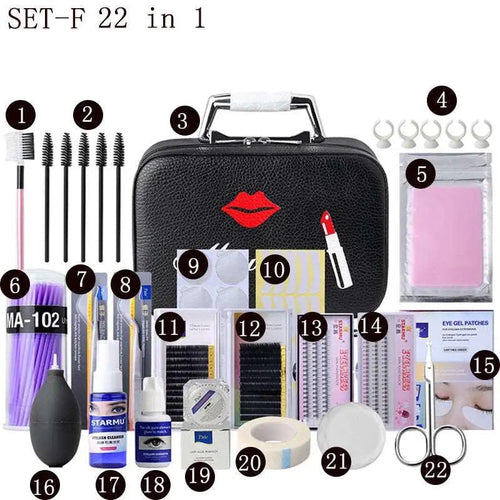  Glam Lash Mastery: Complete Eyelash Extension Kit cashymart