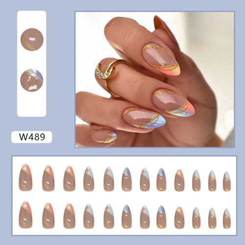  Glamorous Easy Press-On Nail Set cashymart