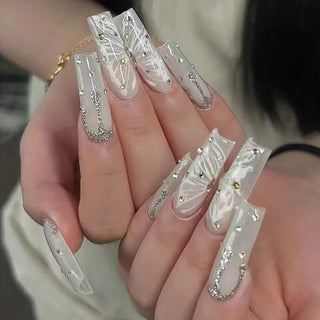 Glamorous Rhinestone-Studded Press-On Nails cashymart