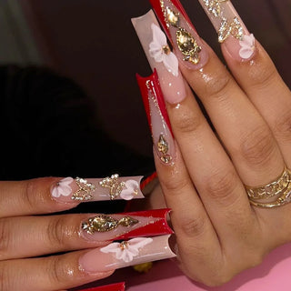  Glamorous Rhinestone-Studded Press-On Nails cashymart