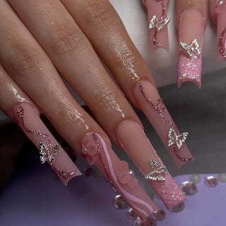  Glamorous Rhinestone-Studded Press-On Nails cashymart