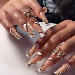  Glamorous Rhinestone-Studded Press-On Nails cashymart