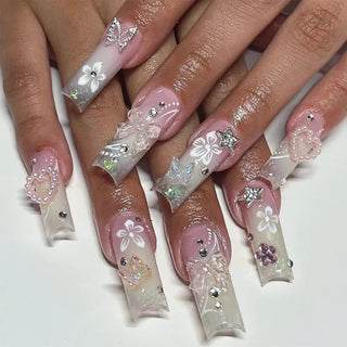  Glamorous Rhinestone-Studded Press-On Nails cashymart
