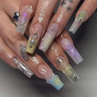  Glamorous Rhinestone-Studded Press-On Nails cashymart