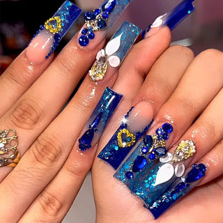  Glamorous Rhinestone-Studded Press-On Nails cashymart
