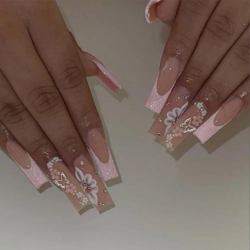  Glamorous Rhinestone-Studded Press-On Nails cashymart
