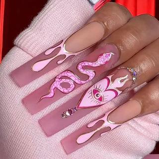  Glamorous Rhinestone-Studded Press-On Nails cashymart