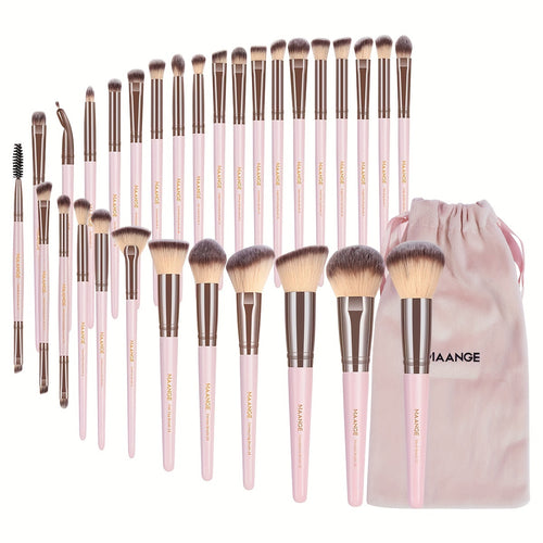  GlamourPro 30-Piece Synthetic Makeup Brush Set cashymart