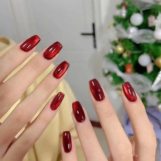  Glamourous Cat's Eye Press-On Nails cashymart
