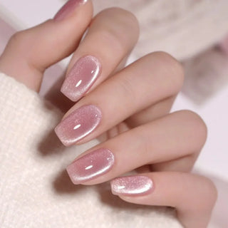  Glamourous Cat's Eye Press-On Nails cashymart