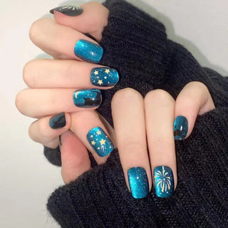  Glamourous Cat's Eye Press-On Nails cashymart