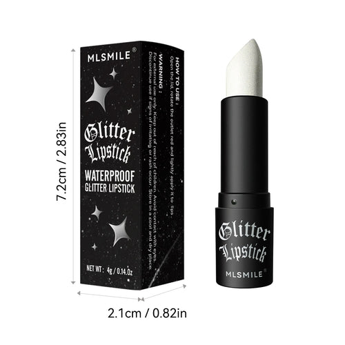  Glitter Lipstick Waterproof Long Lasting Metallic cashymart