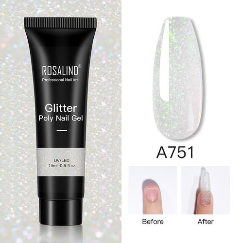  Glitter Poly Nail Gel Extension cashymart