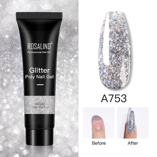  Glitter Poly Nail Gel Extension cashymart