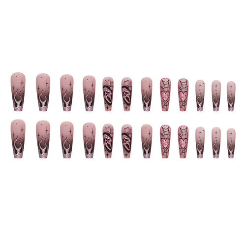  Glittery Skull & Heart Halloween Nail Art cashymart