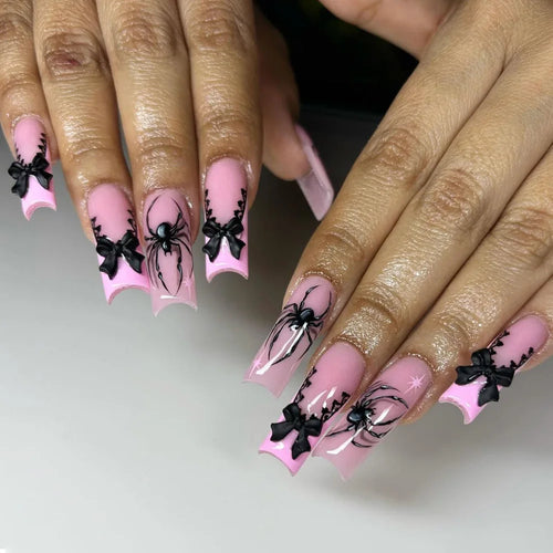 Glittery Skull & Heart Halloween Nail Art cashymart