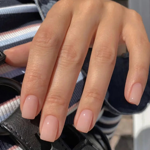  Glossy Press On Nails Set Short Oval Gradient cashymart
