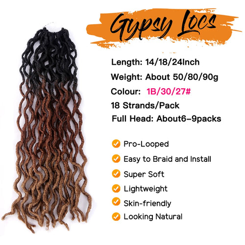  Goddess Faux Locs Crochet Hair Extensions cashymart