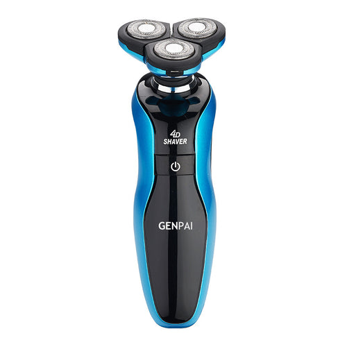  Gold & Blue Three-Blade Electric Shaver cashymart