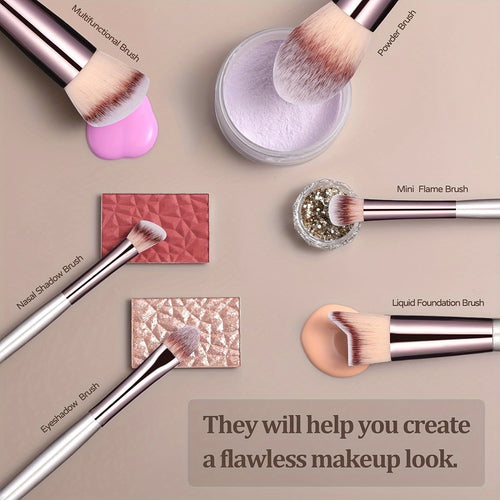  Gold Makeup Brush Set cashymart