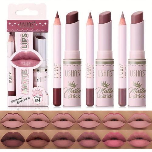  Golden Box Matte Lipstick & Liner cashymart
