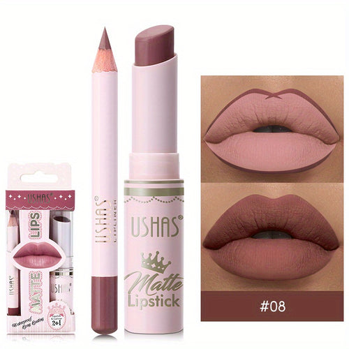  Golden Box Matte Lipstick & Liner cashymart