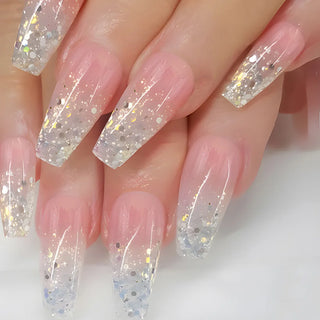  Golden Stripe Press On Nails Set 24pcs cashymart