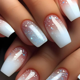  Golden Stripe Press On Nails Set 24pcs cashymart