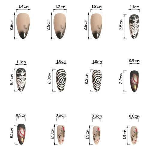  Gothic Manga Nail Art Collection cashymart