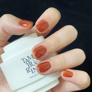  Gradient White Fake Nail Short Square Ballet Simple False Nails cashymart