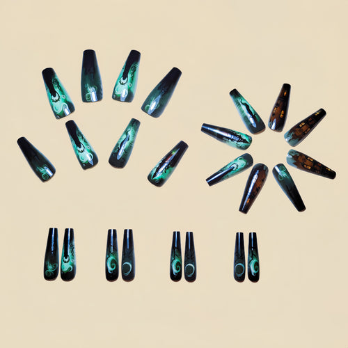  Green Ballerina Press-On Nails cashymart