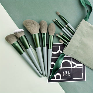  Green Makeup Brush set cashymart
