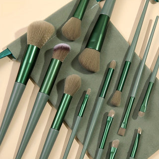  Green Makeup Brush set cashymart