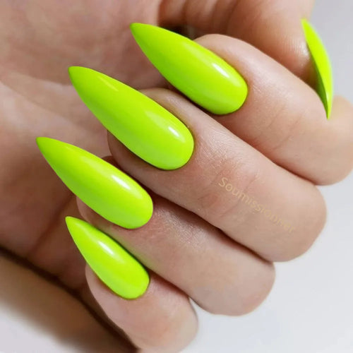  Green Yellow Press On Nails Set of 2 cashymart