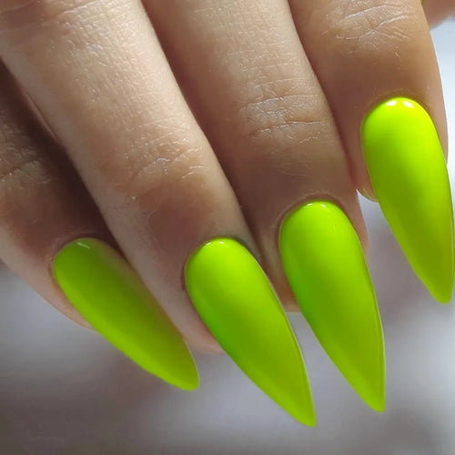  Green Yellow Press On Nails Set of 2 cashymart