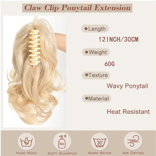  H&STAR 12 Inch Synthetic Curly Ponytail Extension cashymart