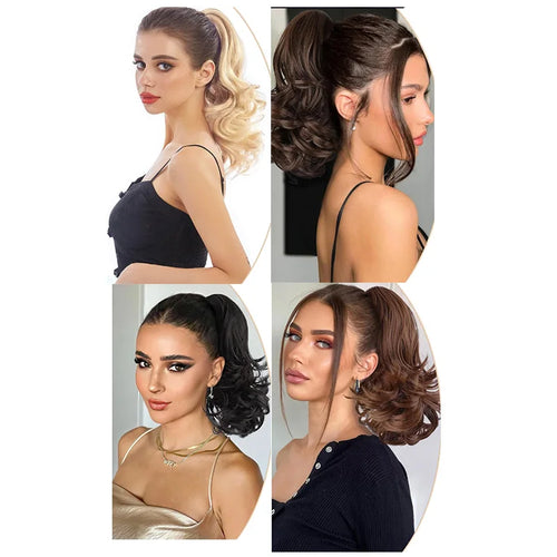  H&STAR 12 Inch Synthetic Curly Ponytail Extension cashymart