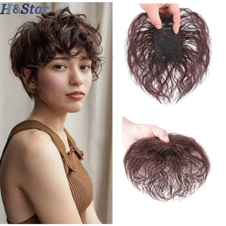  H&STAR 8 Inch Synthetic Clip In Short Curly Hair Extension cashymart