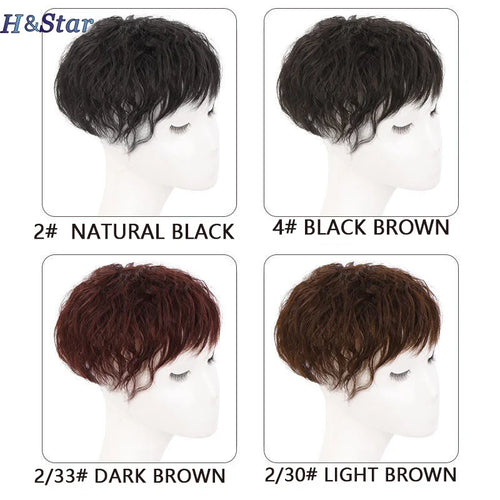  H&STAR 8 Inch Synthetic Clip In Short Curly Hair Extension cashymart