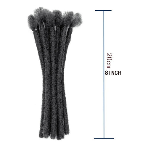  H&STAR Synthetic 8 Inch Handmade Dreadlocks Hair Extensions cashymart