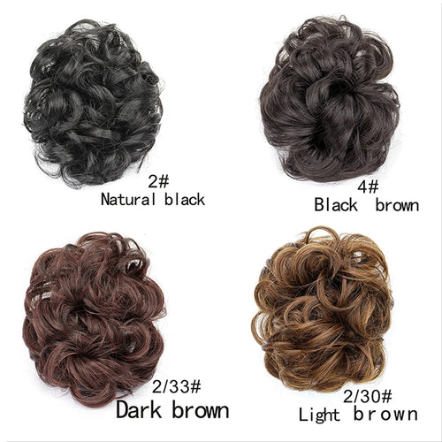  H&STAR Synthetic Hairpiece Messy Buns Extensions Claw Clip cashymart